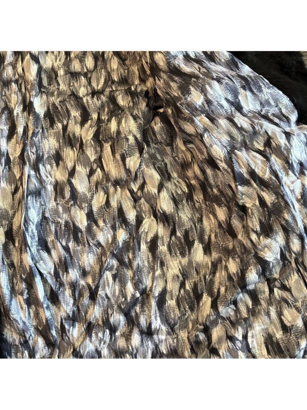 GUESS Women's Filomena Faux-Fur Jacket Black Cozy Medium - Picture 11 of 12